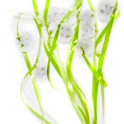 Bolduc vert menthe avec attache pour ballon