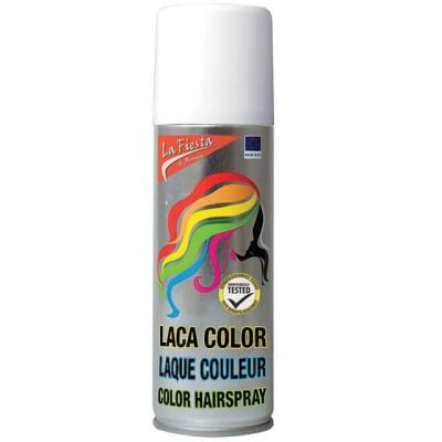 Spray laque pour cheveux blanc 1