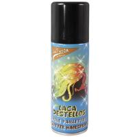 Bombe aerosol laque cheveux multicolore avec paillettes