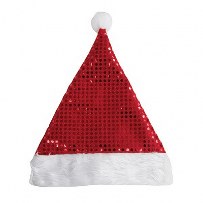 Bonnet de noel avec sequins
