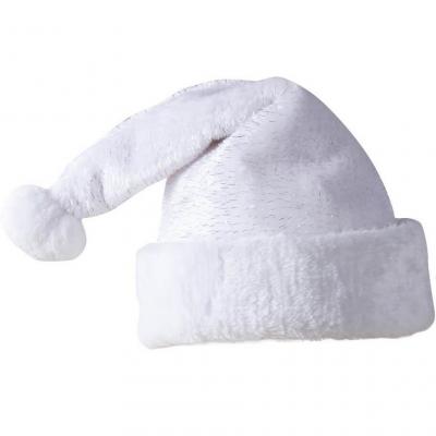 Bonnet de Noël blanc enfant avec scintillement argenté (x1) REF/22379