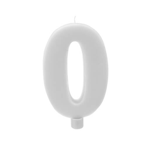 Bougie 0 blanche
