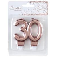 Bougie 30 ans rose gold