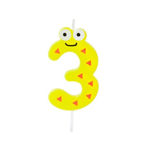 Bougie anniversaire chiffre 3