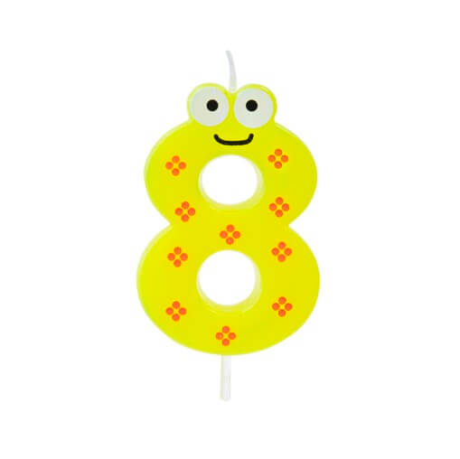Bougie anniversaire chiffre 8
