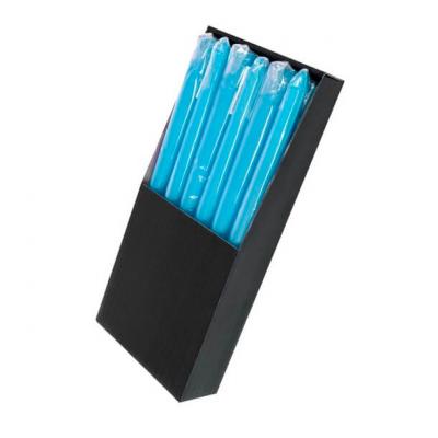 Bougie chandelier flambeau bleu turquoise