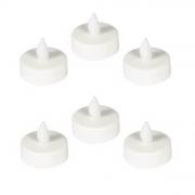 Bougie LED chauffe-plat blanche (x6) REF/1610