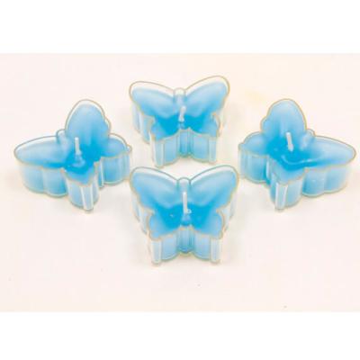 Bougie chauffe plat bleu turquoise papillon 