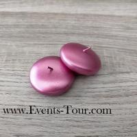 Bougie flottante metallique rose fuchsia pour vase