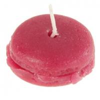 Bougie macaron fuchsia