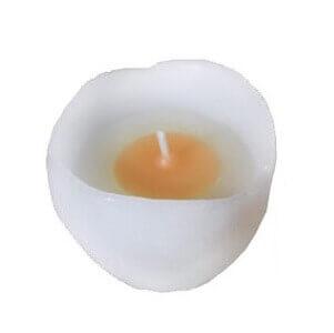 Bougie oeuf de Pâques blanc (x1) REF/100881