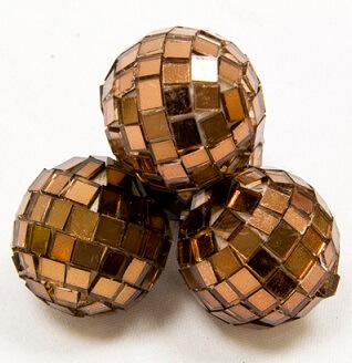 Boule a facettes disco marron