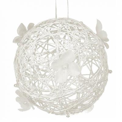 Boule blanche a suspendre pour decoration de salle