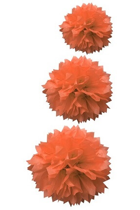 Boule corail pompon
