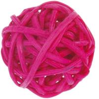 Boule de rotin fuchsia decorative