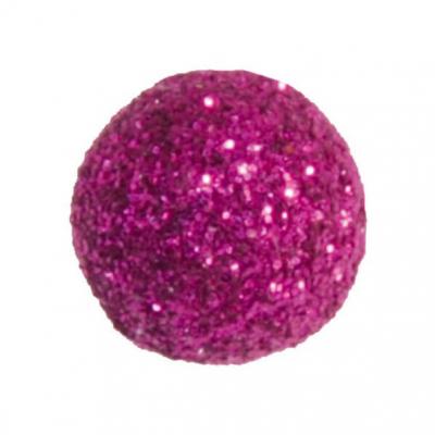 Boule pailletee fuschia