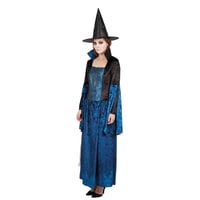 Boutique costume pas de calais halloween sorciere bleu noir adulte