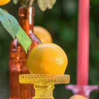 Boutique decoration location pas de calais dolce vita porte bougie en verre macarena jaune