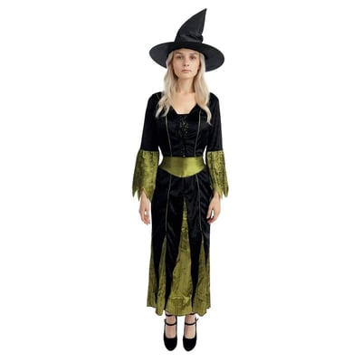 Boutique halloween deguisement femme adulte pas de calais sorciere noir vert