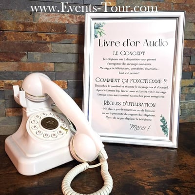 Boutique location materiel pas de calais telephone audio blanc livre d or
