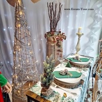 Boutique pas de calais location bougeoir porte bougie bois dore or metallique
