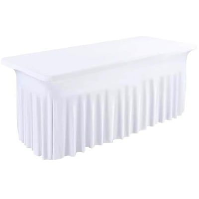 Boutique pas de calais location nappe de table juponnage tissu textile blanche cocktail