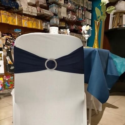 Boutique pas de calais location noeud de chaise bleu turquoise avec anneau