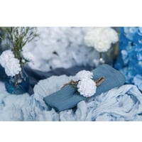 Boutique pas de calais location textile serviette de table tissu coton gaufree bleu acier