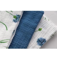 Boutique pas de calais location textile serviette de table tissu coton gaufree bleu denim