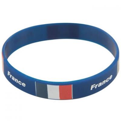 Bracelet souple France (x1) REF/88003 Tricolore: bleu, blanc et rouge