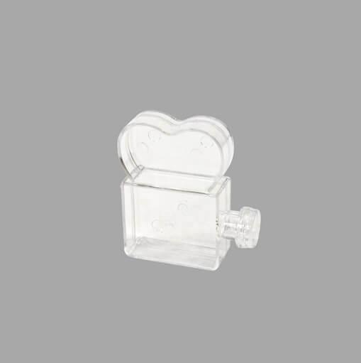 Bt2080 decoration contenant boite plexi pvc transparente camera de cinema