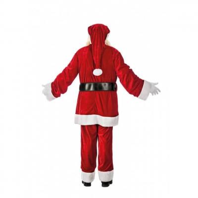 C2001009 costume de pere noel americain en velours