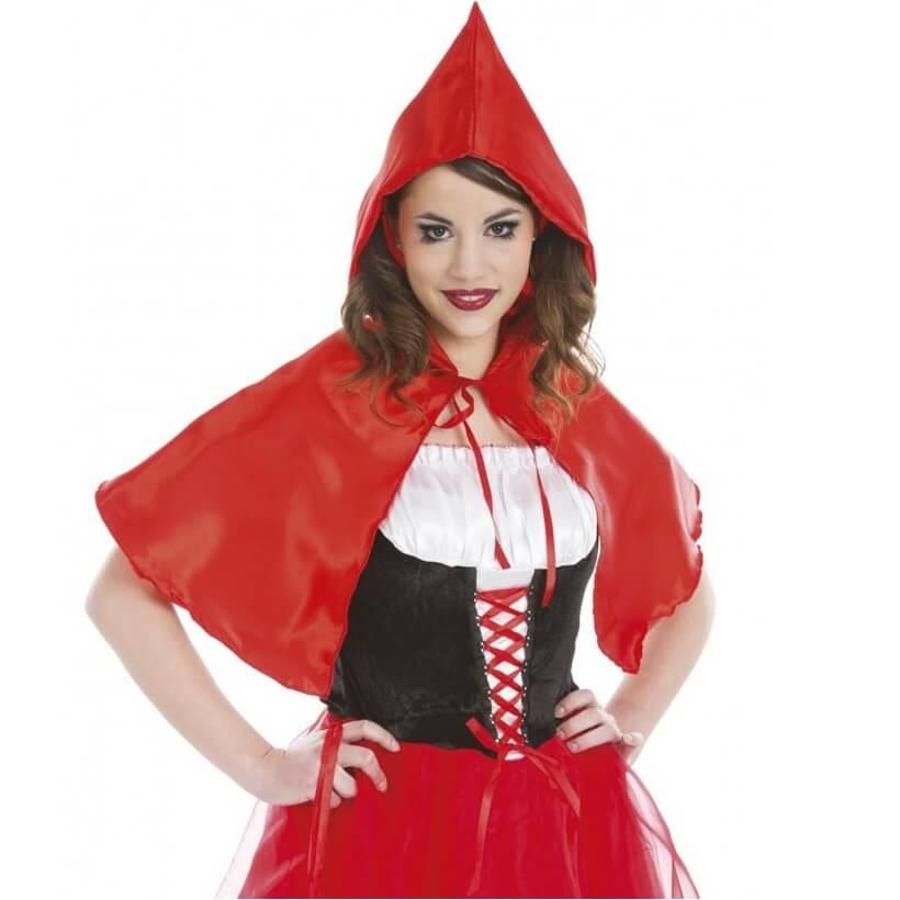 C4016 accessoire de deguisement cape de chaperon rouge 75cm