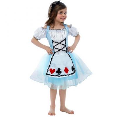 C4081 age 11 12ans costume enfant fille alice