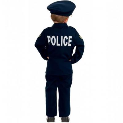 C4085 age 5 6ans costume enfant garcon policier