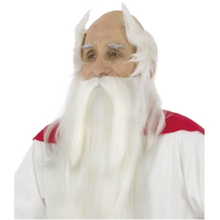 C4211 perruque blanche et barbe panoramix asterix