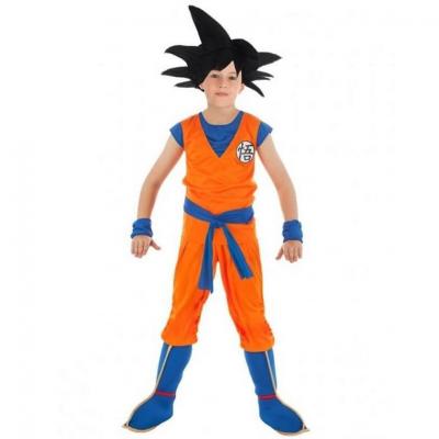 Costume Goku 140cm 5 à 6 ans (sans perruque) REF/C4369116 Déguisement Dragon Ball Z