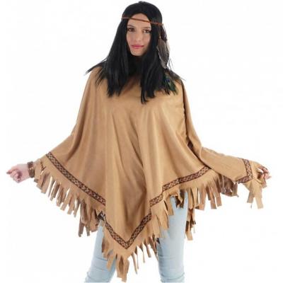 C4559 accessoire deguisement poncho indien