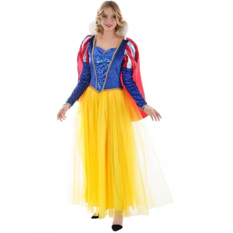 C4560 taille l costume femme adulte blanche neige