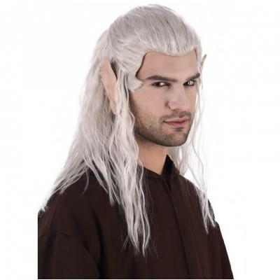 1 Perruque adulte homme Sorcier, Mage ou Elf REF/C4586 Thème Géralt le Sorcelleur, Legolas...