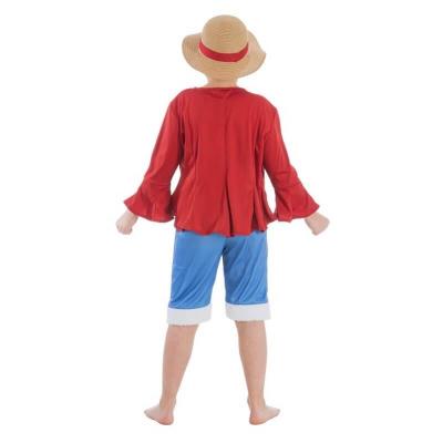 C4612140 taille 140cm 9 a 10 ans deguisement costume manga one piece luffy