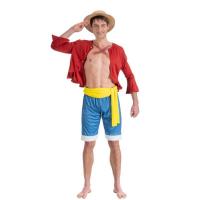 C4612l taille l deguisement costume adulte manga one piece luffy