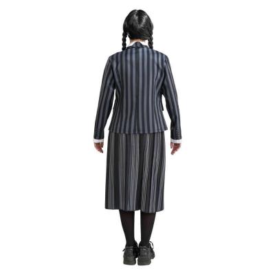 C4625 taille s costume halloween uniforme mercredi wednesday famille addams