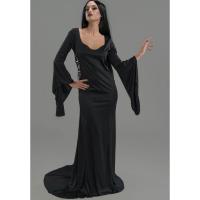 C4630 taille l robe morticia mercredi wednesday deguisement fete halloween
