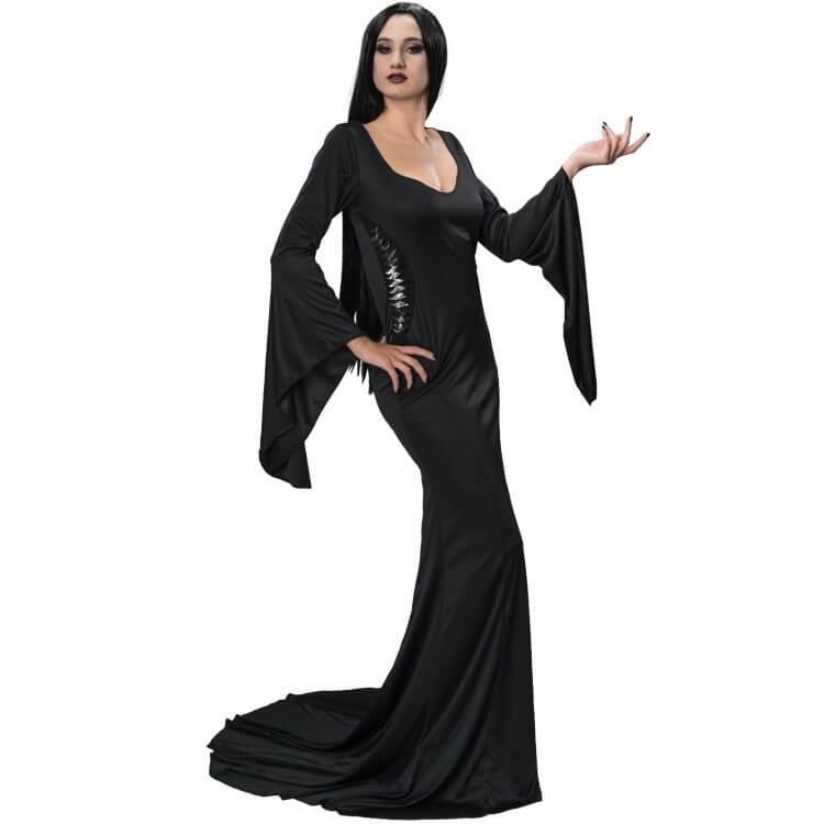 C4630 taille s robe morticia mercredi wednesday deguisement halloween