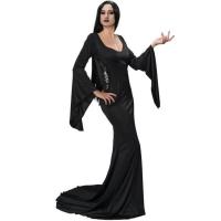 C4630 taille xl robe morticia mercredi wednesday deguisement halloween