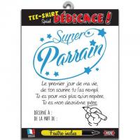 Cadeau adulte fete bapteme t shirt dedicace parrain