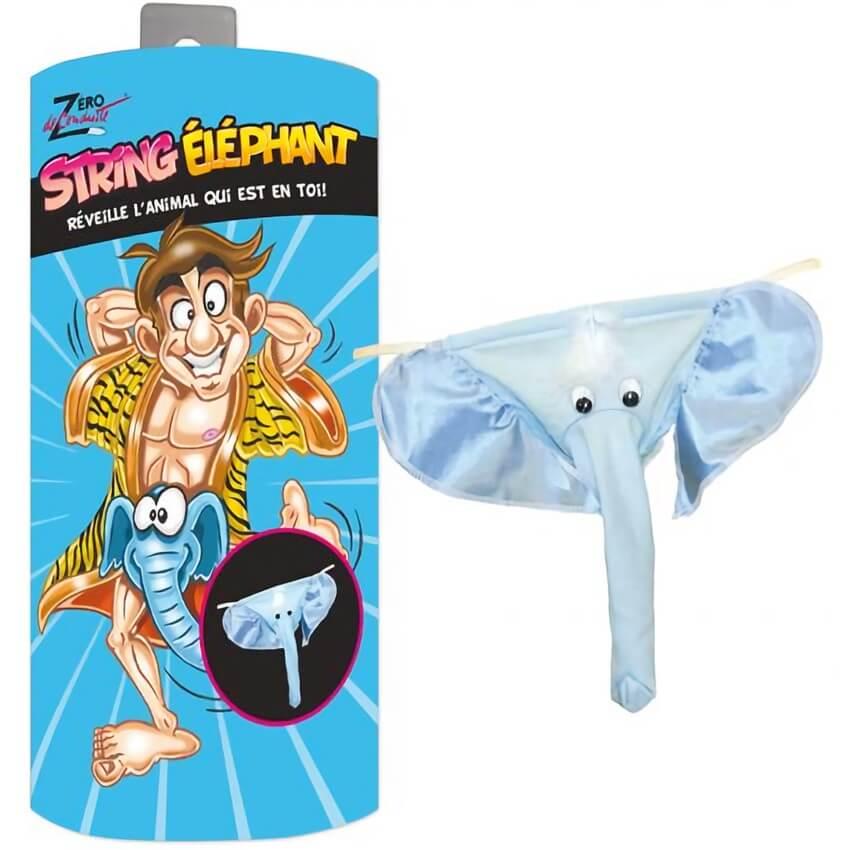 Cadeau humoristique pour homme avec string éléphant R/SEXG023