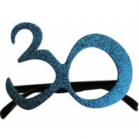 Cadeau adulte lunettes anniversaire 30ans bleu