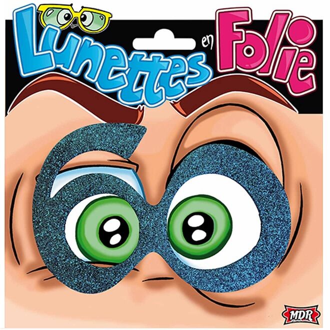 Cadeau adulte lunettes anniversaire 60ans bleu